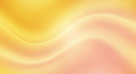 Soft Gradient Swirls of Warm Yellow and Peach Hues, Abstract Background