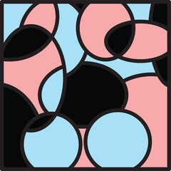 colored background circle