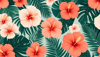 Floral tropical pattern