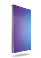 Gradient book cover design with modern abstract style for digital media