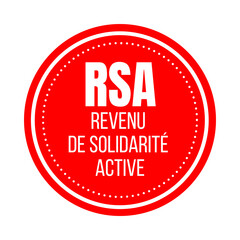 Symbole RSA revenu de solidarité active en France	