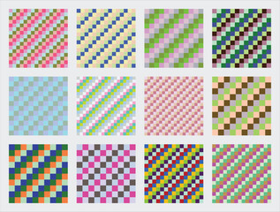 Modern Checkerboard Seamless Pattern Background Vector 6