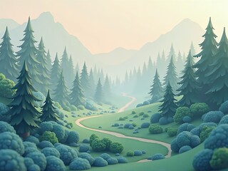 アイソメトリック, 3Dマップ, 地図, ゲームマップ, 自然, 景色, 環境問題, ゲーム風景, ミニモデル, 風景, 木, ジオラマ, 3D, イラスト, 季節, 粘土, 観光, 旅行, 山, 森, 空, 環境の, ビジネス, 草, デザイン, 野原, バカンス, くつろいで, 庭, 緑, 山脈, 低地、