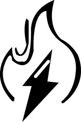 black, lightning, bolt, energy, symbol, silhouette, high, voltage, power, flat, thunderbolt, icon, electricity, speed, isolated, vector, transparent, background, electric, hazard, warning, flash, char