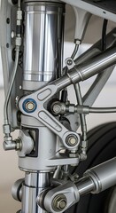 Aircraft Landing Gear Strut - Precision Engineering and Hydraulic System.