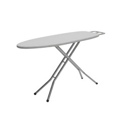 Isolated ironing board on a clean setting for fabric care and apparel design concept