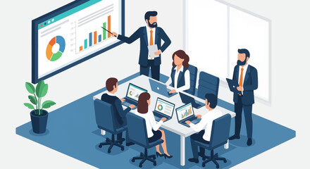 Naklejka premium business meeting in office