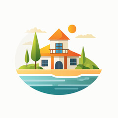 Obraz premium Beach architecture landscape outdoors