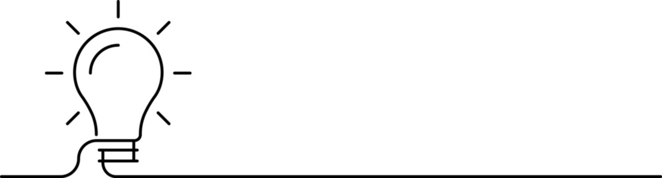 Idea creative banner sign different Light bulb icon. Innovation symbol and creative concept. Vector illustration