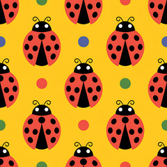 Ladybug Seamless Patterns
