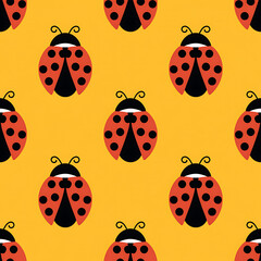 Ladybug Seamless Patterns