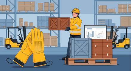 Efficient inventory management at a modern distribution hub ensures streamlined logistics