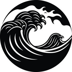 Simple hand drawn scarecrow standing in a grassy field protecting crops