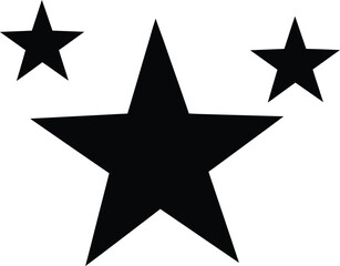 Scalable black star vector illustration for eps files generic design element