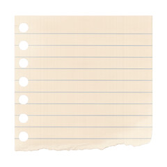 PNG Torn lined paper sheet element.