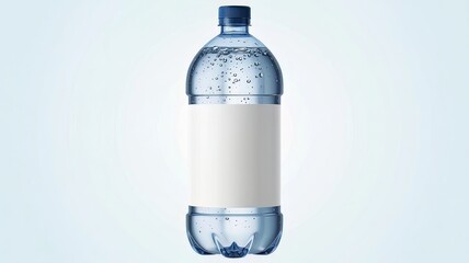 A Studio Shot of an Unlabeled, Large Plastic Bottled Water Container, Ready for Branding and Refreshment.

