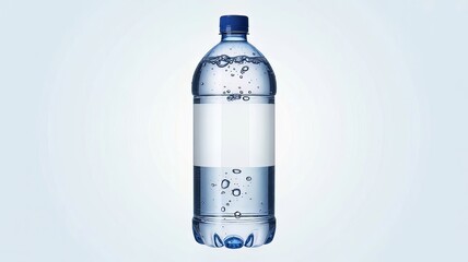 The Iconic Form of the Modern Beverage Dispenser, Its Label Awaiting the Promise of Brand Identity and Market Appeal.