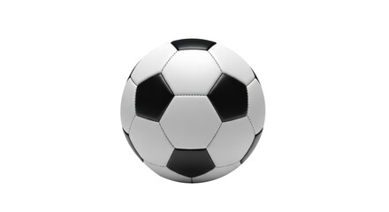 A soccer ball on a white background.