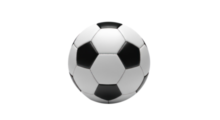 A soccer ball on a white background.