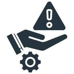 Risk Management Glyph Icon