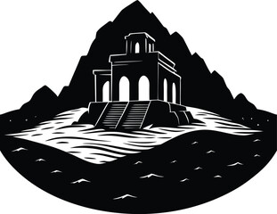 Abstract dark geometric pattern background texture subtle shine overlay isolated on transparent background