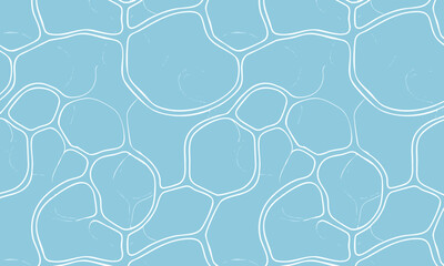 Fototapeta premium Abstract Water Caustics Seamless Pattern Vector Background