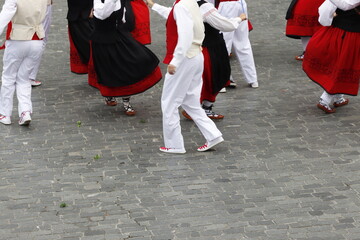 Basque folk dance outdoor festival