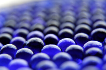 Blue ball texture.Horizontal distribution.