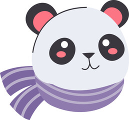 Cute Animal Faces in Kawaii Style