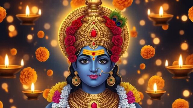 Happy Kali Chaudas: Goddess Kali Maa Diwali Festival Banner