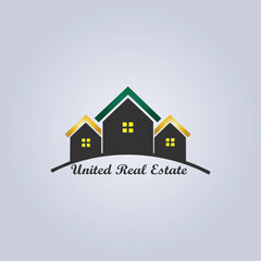 Real Estate logo flat vector icon in EPS format.