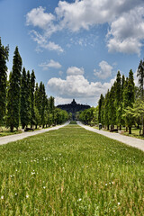 The royal avenue leading to the majestic Borobudur temple