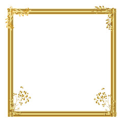 Golden Photo Frame – Luxury Vintage Picture Frame for Elegant Photography, Wall Art, and Exhibition Display