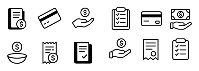 Minimalist Payment Icons