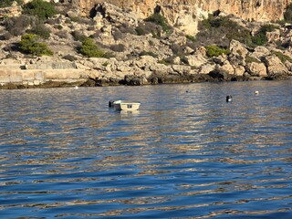 boats on the lake St Pauls Malta 