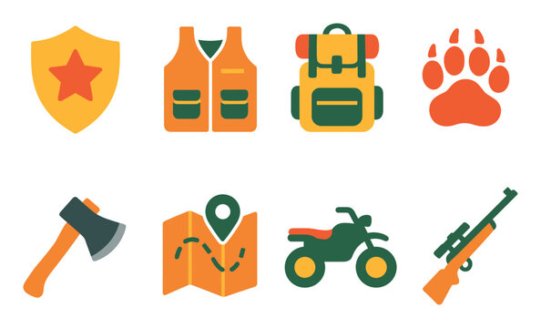 Hunting Gear Icons