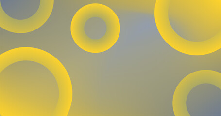 Background with circles Rings Different shades with color and light Yellow Green Gray Gradient