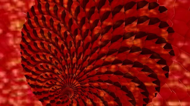 Hypnotic Red Spiral Motion Background. Abstract Fiery Pattern Animation. Red Geometric Tunnel Loop. Vortex of Light &ndash; Red Abstract Design. Glowing Red Spiral Pattern in Motion