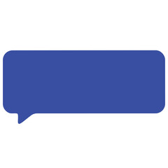 Blue Speech Bubble Chat Box