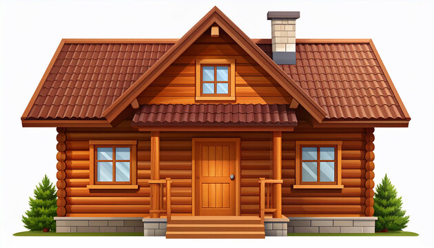 Wooden Cabin Illustration