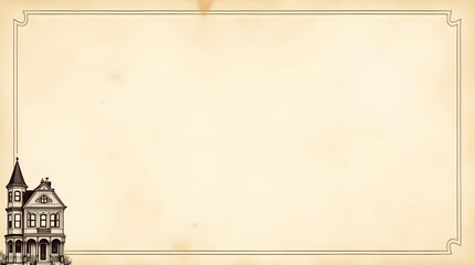 vintage photo frame for building artitecture design