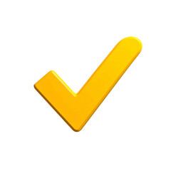 A glowing, golden check mark on a black background.  It suggests approval and completion