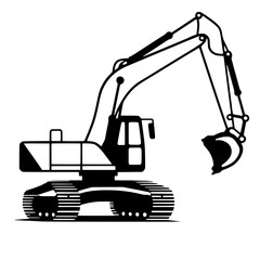 excavator vector illustration 