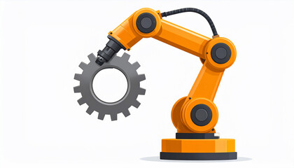 Robotic Arm Holding Gear