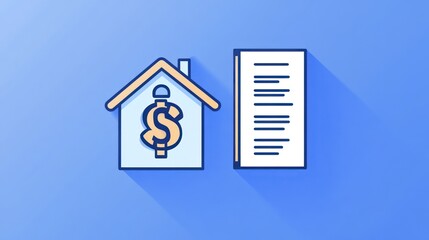 Home Finances Document Illustration