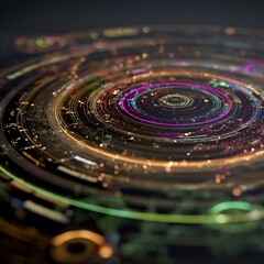 close up of a hard drive