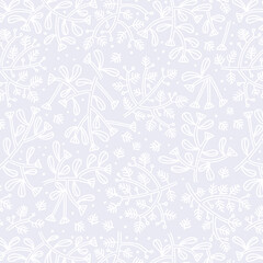 Obraz premium Happy New Year seamless pattern with fir cone, holly leaves and berries for greeting cards, wrapping papers. Seamless winter pattern. Vector illustration. 