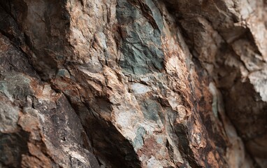 Earthy Rock Texture A Detailed Close-Up of Natural Stone Formation and Geological Composition