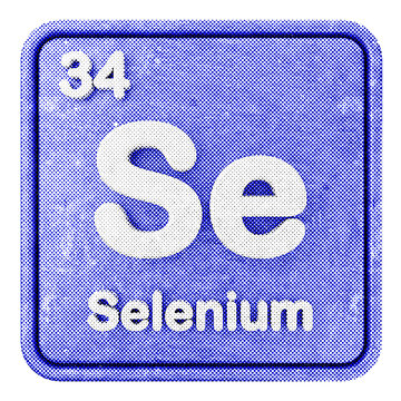3d periodic table selenium halftone style
