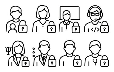 Obraz premium Parental Control Icons